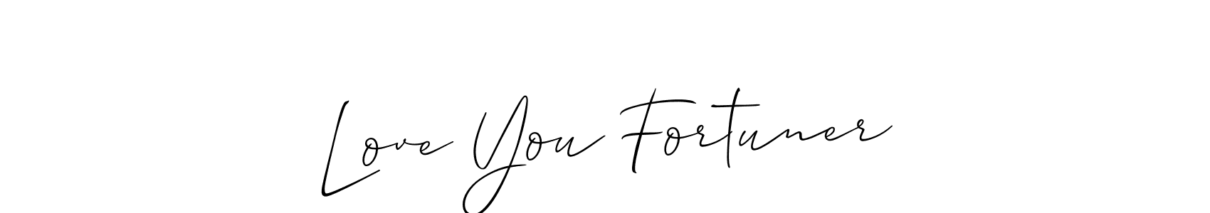 Once you've used our free online signature maker to create your best signature Allison_Script style, it's time to enjoy all of the benefits that Love You Fortuner name signing documents. Love You Fortuner signature style 2 images and pictures png