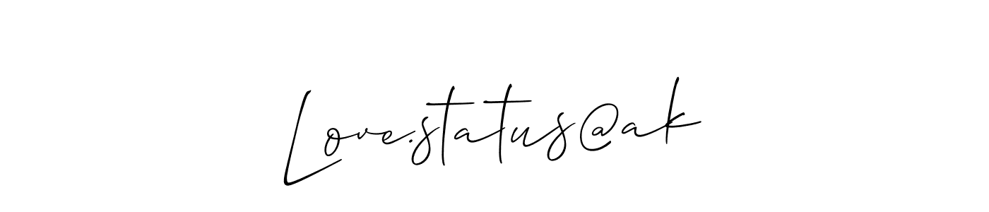 Best and Professional Signature Style for Love.status@ak. Allison_Script Best Signature Style Collection. Love.status@ak signature style 2 images and pictures png