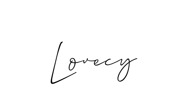 if you are searching for the best signature style for your name Lovecy. so please give up your signature search. here we have designed multiple signature styles  using Allison_Script. Lovecy signature style 2 images and pictures png