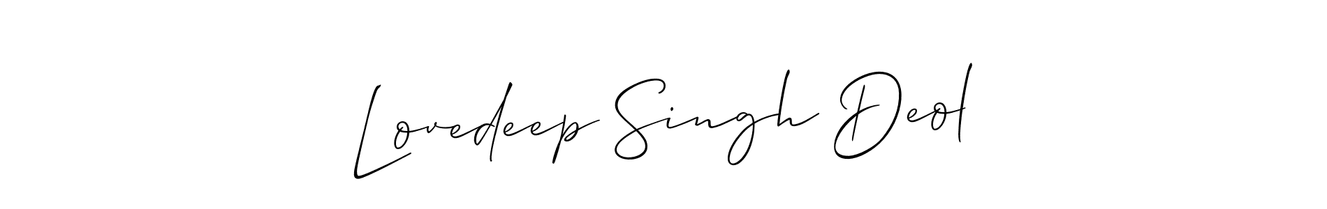 Once you've used our free online signature maker to create your best signature Allison_Script style, it's time to enjoy all of the benefits that Lovedeep Singh Deol name signing documents. Lovedeep Singh Deol signature style 2 images and pictures png