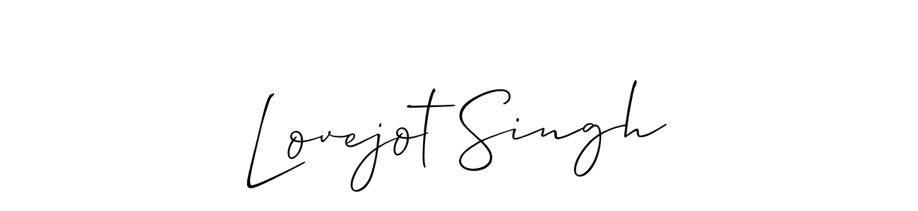 Design your own signature with our free online signature maker. With this signature software, you can create a handwritten (Allison_Script) signature for name Lovejot Singh. Lovejot Singh signature style 2 images and pictures png