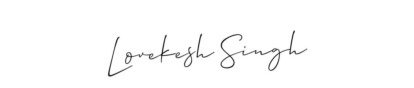 How to make Lovekesh Singh signature? Allison_Script is a professional autograph style. Create handwritten signature for Lovekesh Singh name. Lovekesh Singh signature style 2 images and pictures png