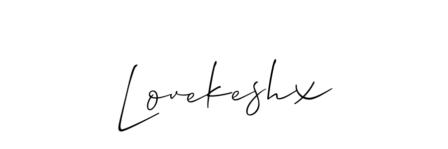 How to make Lovekeshx signature? Allison_Script is a professional autograph style. Create handwritten signature for Lovekeshx name. Lovekeshx signature style 2 images and pictures png