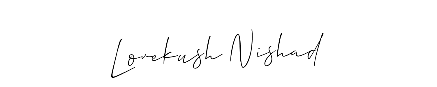 Once you've used our free online signature maker to create your best signature Allison_Script style, it's time to enjoy all of the benefits that Lovekush Nishad name signing documents. Lovekush Nishad signature style 2 images and pictures png