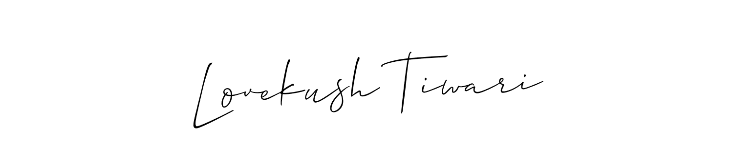 It looks lik you need a new signature style for name Lovekush Tiwari. Design unique handwritten (Allison_Script) signature with our free signature maker in just a few clicks. Lovekush Tiwari signature style 2 images and pictures png