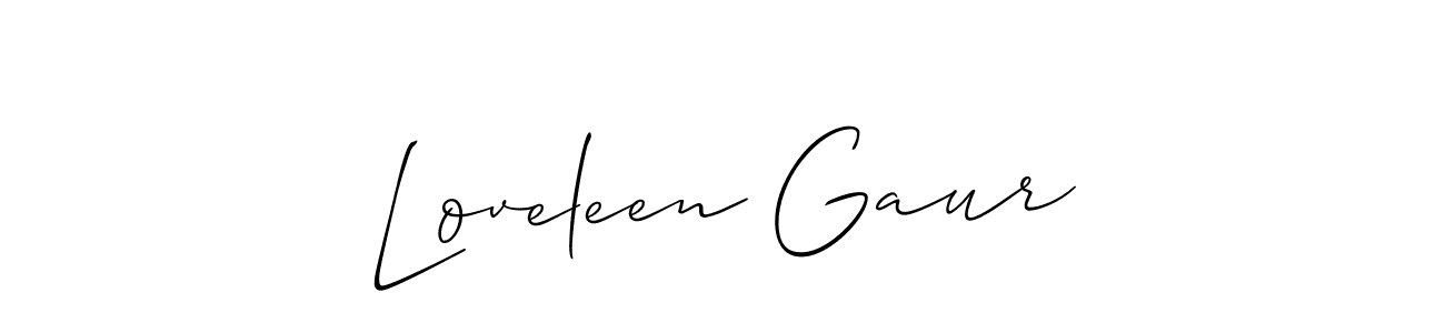 You should practise on your own different ways (Allison_Script) to write your name (Loveleen Gaur) in signature. don't let someone else do it for you. Loveleen Gaur signature style 2 images and pictures png