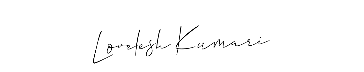 You should practise on your own different ways (Allison_Script) to write your name (Lovelesh Kumari) in signature. don't let someone else do it for you. Lovelesh Kumari signature style 2 images and pictures png