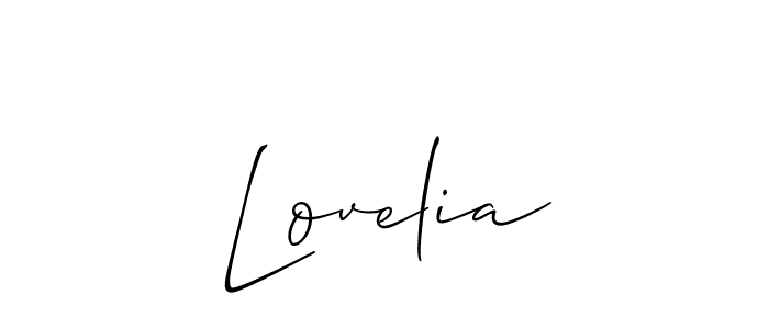 Once you've used our free online signature maker to create your best signature Allison_Script style, it's time to enjoy all of the benefits that Lovelia name signing documents. Lovelia signature style 2 images and pictures png
