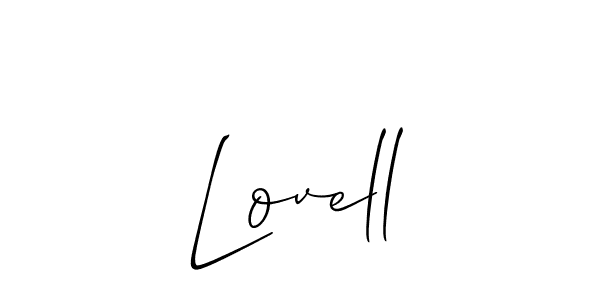 How to make Lovell name signature. Use Allison_Script style for creating short signs online. This is the latest handwritten sign. Lovell signature style 2 images and pictures png