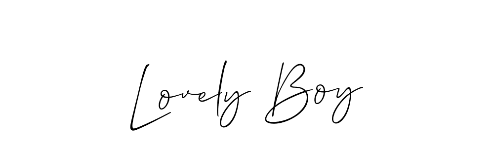 Create a beautiful signature design for name Lovely Boy. With this signature (Allison_Script) fonts, you can make a handwritten signature for free. Lovely Boy signature style 2 images and pictures png