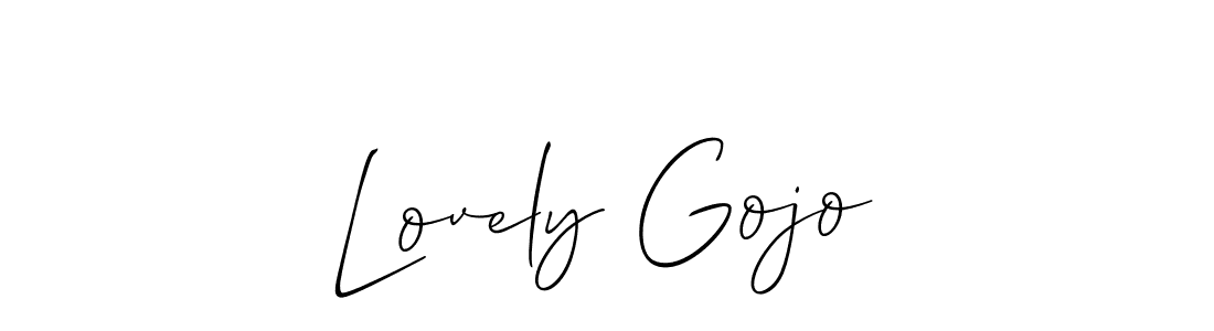 It looks lik you need a new signature style for name Lovely Gojo. Design unique handwritten (Allison_Script) signature with our free signature maker in just a few clicks. Lovely Gojo signature style 2 images and pictures png