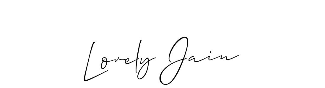 Here are the top 10 professional signature styles for the name Lovely Jain. These are the best autograph styles you can use for your name. Lovely Jain signature style 2 images and pictures png