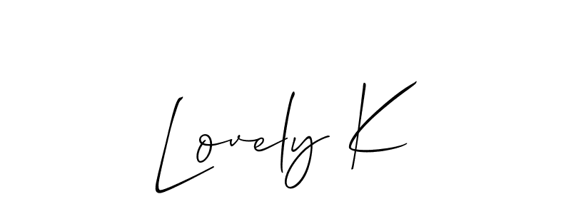 See photos of Lovely K official signature by Spectra . Check more albums & portfolios. Read reviews & check more about Allison_Script font. Lovely K signature style 2 images and pictures png