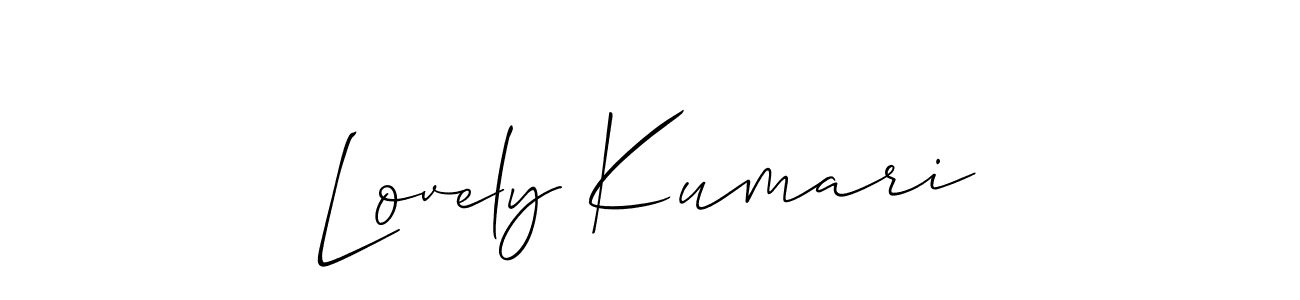 It looks lik you need a new signature style for name Lovely Kumari. Design unique handwritten (Allison_Script) signature with our free signature maker in just a few clicks. Lovely Kumari signature style 2 images and pictures png