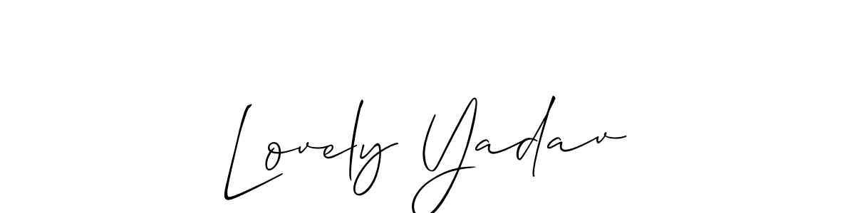 Check out images of Autograph of Lovely Yadav name. Actor Lovely Yadav Signature Style. Allison_Script is a professional sign style online. Lovely Yadav signature style 2 images and pictures png