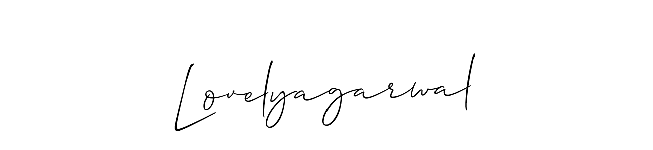 You should practise on your own different ways (Allison_Script) to write your name (Lovelyagarwal) in signature. don't let someone else do it for you. Lovelyagarwal signature style 2 images and pictures png