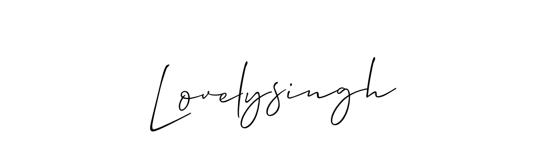 Make a beautiful signature design for name Lovelysingh. Use this online signature maker to create a handwritten signature for free. Lovelysingh signature style 2 images and pictures png