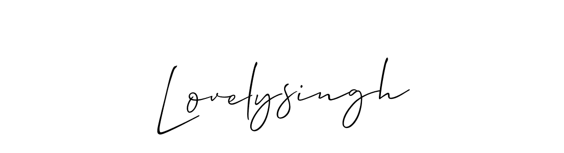 Also You can easily find your signature by using the search form. We will create Lovelysingh name handwritten signature images for you free of cost using Allison_Script sign style. Lovelysingh signature style 2 images and pictures png
