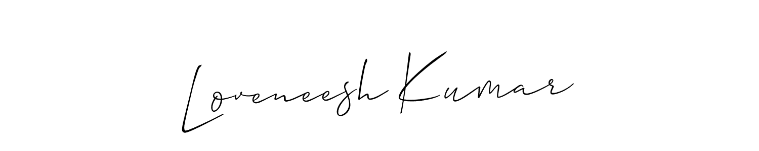 Similarly Allison_Script is the best handwritten signature design. Signature creator online .You can use it as an online autograph creator for name Loveneesh Kumar. Loveneesh Kumar signature style 2 images and pictures png