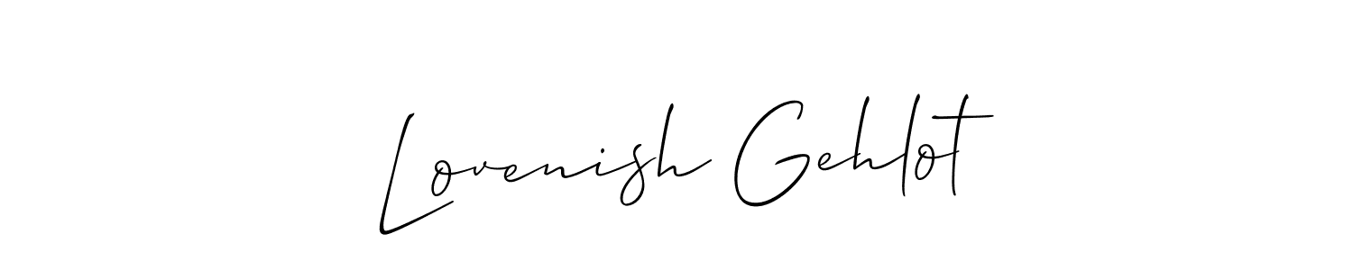 Best and Professional Signature Style for Lovenish Gehlot. Allison_Script Best Signature Style Collection. Lovenish Gehlot signature style 2 images and pictures png