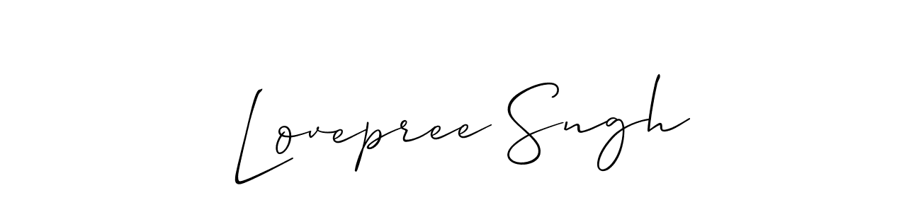 Also You can easily find your signature by using the search form. We will create Lovepree Sngh name handwritten signature images for you free of cost using Allison_Script sign style. Lovepree Sngh signature style 2 images and pictures png