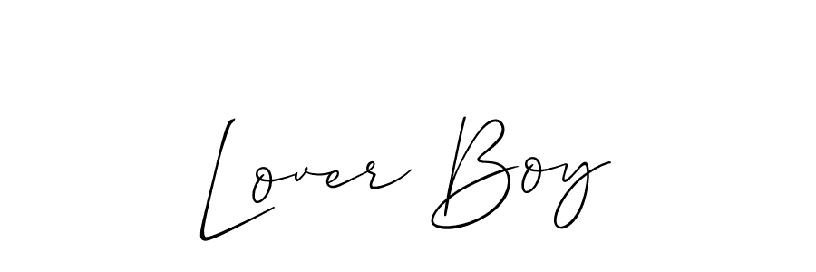 Allison_Script is a professional signature style that is perfect for those who want to add a touch of class to their signature. It is also a great choice for those who want to make their signature more unique. Get Lover Boy name to fancy signature for free. Lover Boy signature style 2 images and pictures png