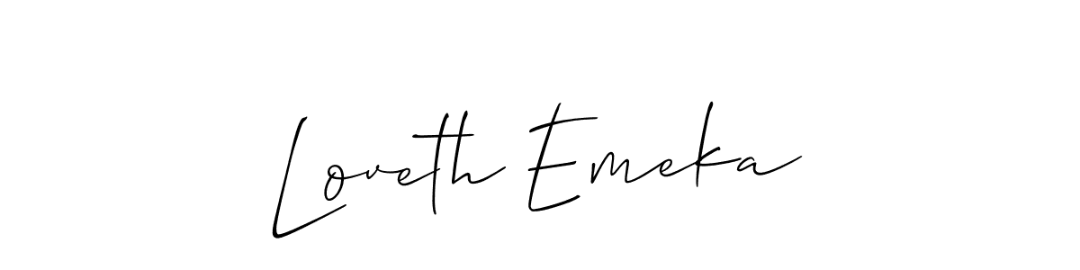 How to Draw Loveth Emeka signature style? Allison_Script is a latest design signature styles for name Loveth Emeka. Loveth Emeka signature style 2 images and pictures png
