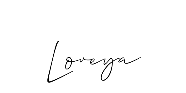 Allison_Script is a professional signature style that is perfect for those who want to add a touch of class to their signature. It is also a great choice for those who want to make their signature more unique. Get Loveya name to fancy signature for free. Loveya signature style 2 images and pictures png