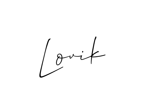 Here are the top 10 professional signature styles for the name Lovik. These are the best autograph styles you can use for your name. Lovik signature style 2 images and pictures png
