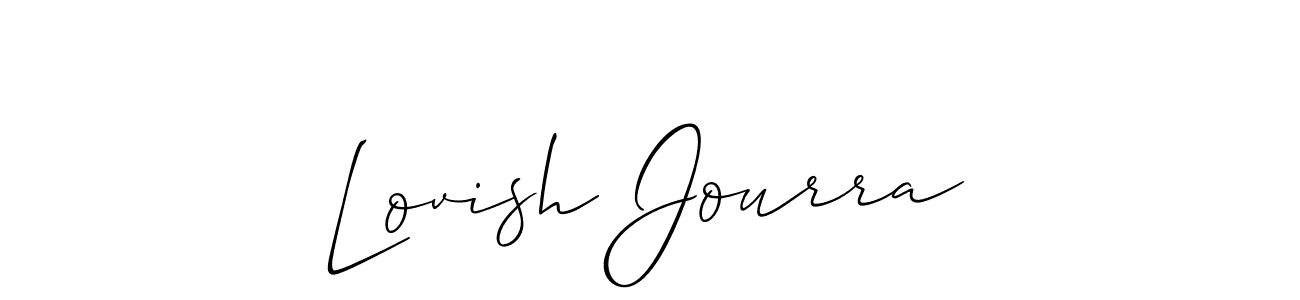 Make a short Lovish Jourra signature style. Manage your documents anywhere anytime using Allison_Script. Create and add eSignatures, submit forms, share and send files easily. Lovish Jourra signature style 2 images and pictures png