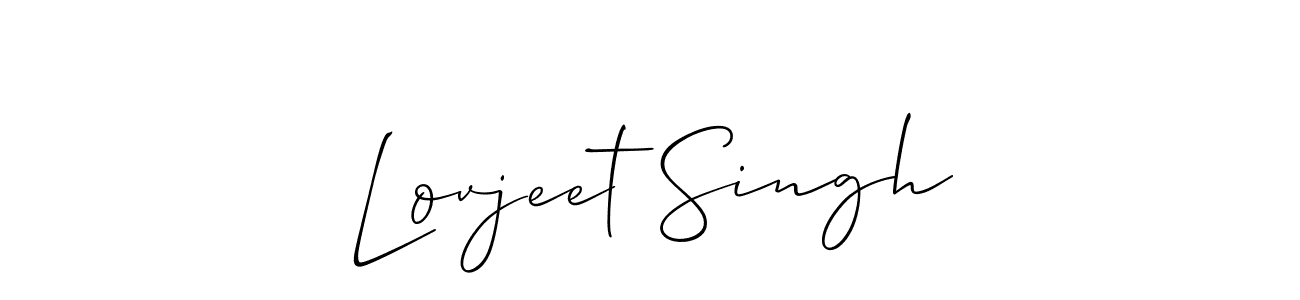This is the best signature style for the Lovjeet Singh name. Also you like these signature font (Allison_Script). Mix name signature. Lovjeet Singh signature style 2 images and pictures png