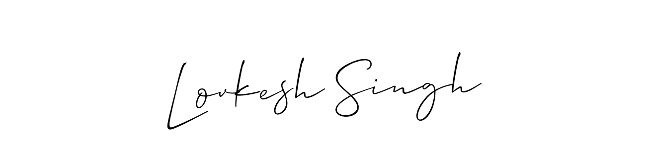 Once you've used our free online signature maker to create your best signature Allison_Script style, it's time to enjoy all of the benefits that Lovkesh Singh name signing documents. Lovkesh Singh signature style 2 images and pictures png