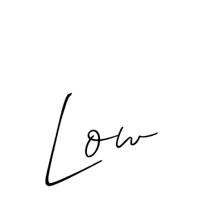Allison_Script is a professional signature style that is perfect for those who want to add a touch of class to their signature. It is also a great choice for those who want to make their signature more unique. Get Low name to fancy signature for free. Low signature style 2 images and pictures png
