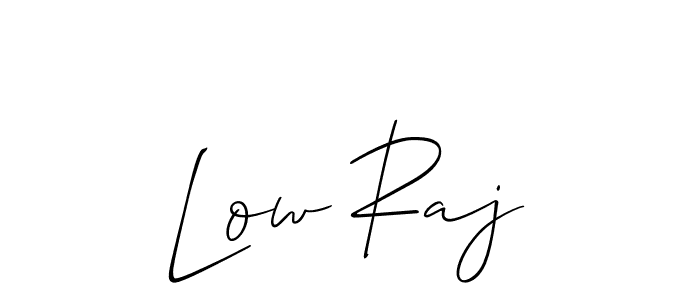 How to Draw Low Raj signature style? Allison_Script is a latest design signature styles for name Low Raj. Low Raj signature style 2 images and pictures png