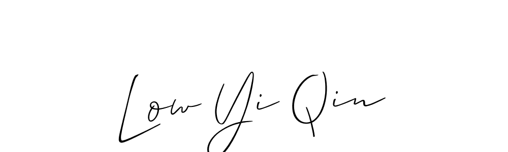 Low Yi Qin stylish signature style. Best Handwritten Sign (Allison_Script) for my name. Handwritten Signature Collection Ideas for my name Low Yi Qin. Low Yi Qin signature style 2 images and pictures png