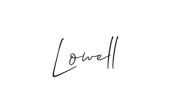 How to make Lowell name signature. Use Allison_Script style for creating short signs online. This is the latest handwritten sign. Lowell signature style 2 images and pictures png