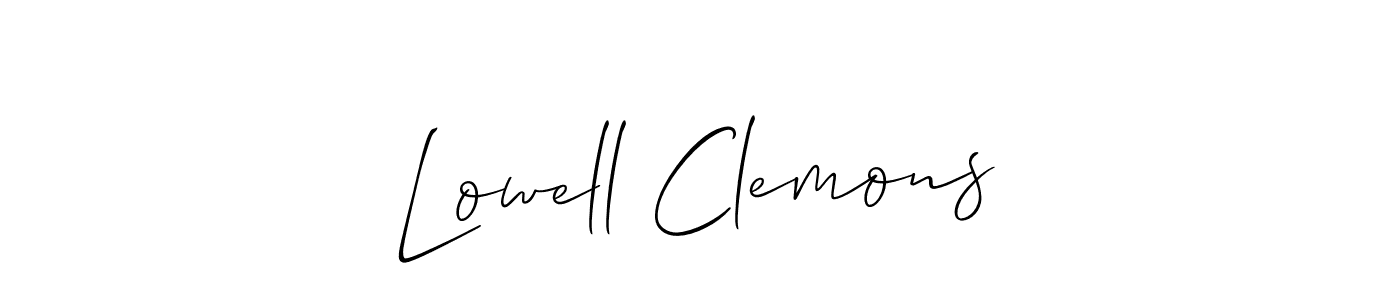 Best and Professional Signature Style for Lowell Clemons. Allison_Script Best Signature Style Collection. Lowell Clemons signature style 2 images and pictures png