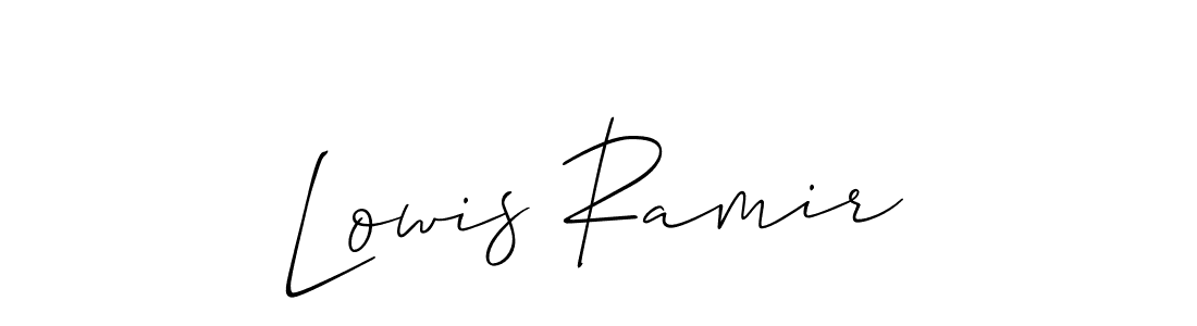 Make a beautiful signature design for name Lowis Ramir. Use this online signature maker to create a handwritten signature for free. Lowis Ramir signature style 2 images and pictures png