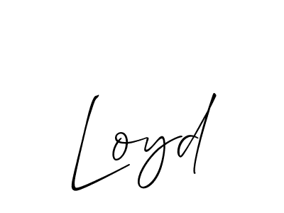 You should practise on your own different ways (Allison_Script) to write your name (Loyd) in signature. don't let someone else do it for you. Loyd signature style 2 images and pictures png