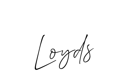 You should practise on your own different ways (Allison_Script) to write your name (Loyds) in signature. don't let someone else do it for you. Loyds signature style 2 images and pictures png