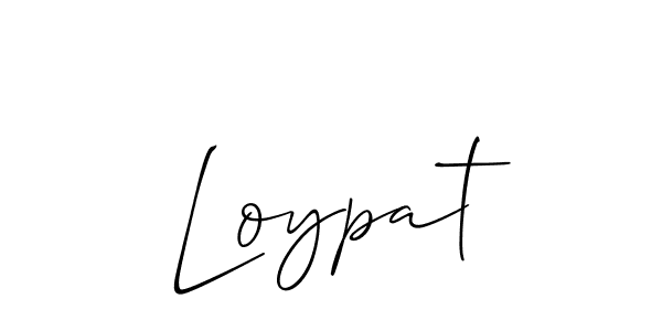 Best and Professional Signature Style for Loypat. Allison_Script Best Signature Style Collection. Loypat signature style 2 images and pictures png