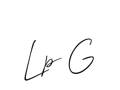 How to Draw Lp G signature style? Allison_Script is a latest design signature styles for name Lp G. Lp G signature style 2 images and pictures png