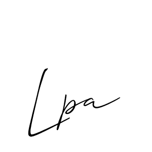 How to Draw Lpa signature style? Allison_Script is a latest design signature styles for name Lpa. Lpa signature style 2 images and pictures png