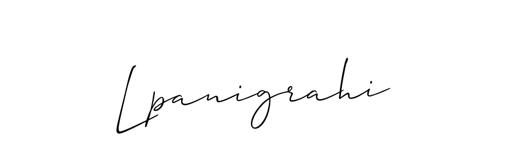 Similarly Allison_Script is the best handwritten signature design. Signature creator online .You can use it as an online autograph creator for name Lpanigrahi. Lpanigrahi signature style 2 images and pictures png