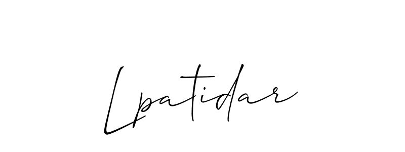 Best and Professional Signature Style for Lpatidar. Allison_Script Best Signature Style Collection. Lpatidar signature style 2 images and pictures png