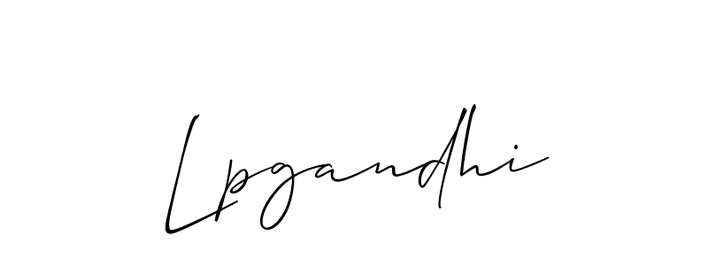 Once you've used our free online signature maker to create your best signature Allison_Script style, it's time to enjoy all of the benefits that Lpgandhi name signing documents. Lpgandhi signature style 2 images and pictures png