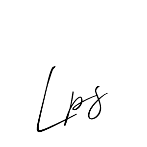 How to make Lps signature? Allison_Script is a professional autograph style. Create handwritten signature for Lps name. Lps signature style 2 images and pictures png