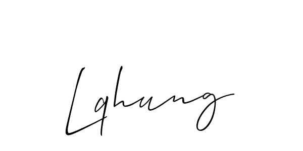 It looks lik you need a new signature style for name Lqhung. Design unique handwritten (Allison_Script) signature with our free signature maker in just a few clicks. Lqhung signature style 2 images and pictures png