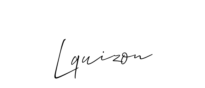 Lquizon stylish signature style. Best Handwritten Sign (Allison_Script) for my name. Handwritten Signature Collection Ideas for my name Lquizon. Lquizon signature style 2 images and pictures png