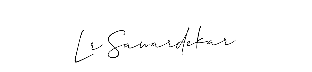 Best and Professional Signature Style for Lr Sawardekar. Allison_Script Best Signature Style Collection. Lr Sawardekar signature style 2 images and pictures png